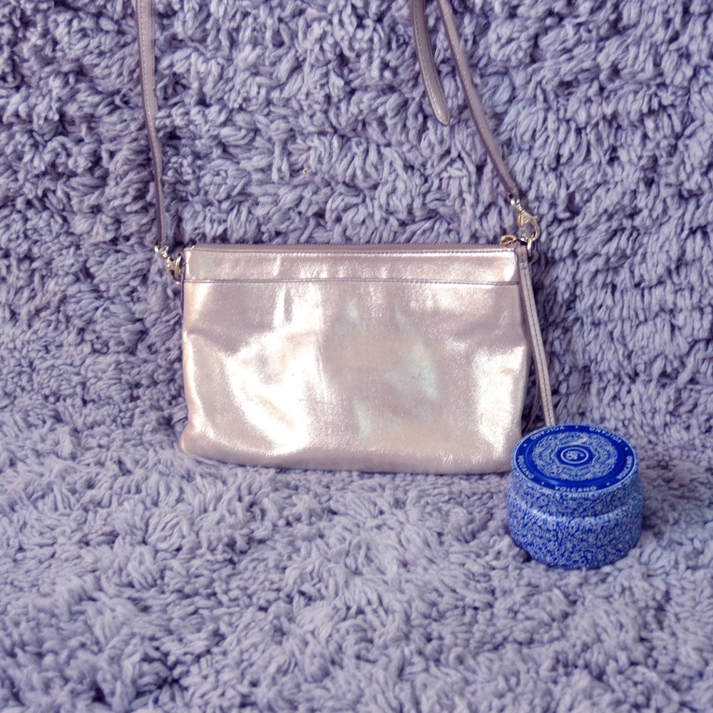 Shimmery Golden Fossil Bag